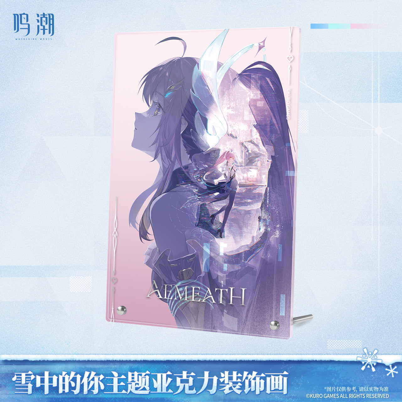 鸣潮 Wuthering Waves You Who Walk in Snow Themed Acrylic Display Aemeath
