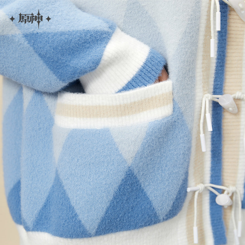 原神 Genshin Impact Ganyu Theme Cardigan Light Blue