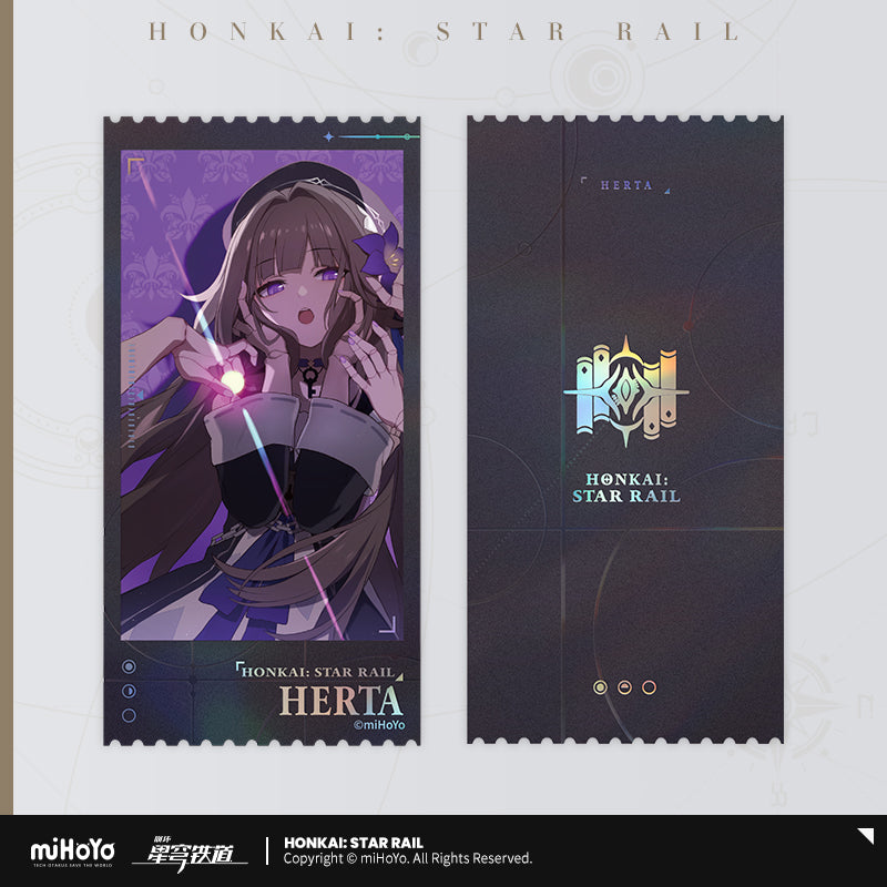 崩坏：星穹铁道 Honkai: Star Rail Countdown Series Holographic Ticket Set of 7