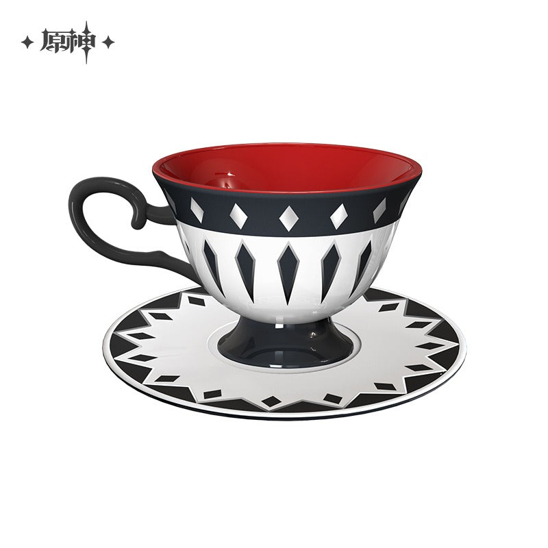 原神 Genshin Impact Dire Balemoon Arlecchino Theme Cup and Saucer Set