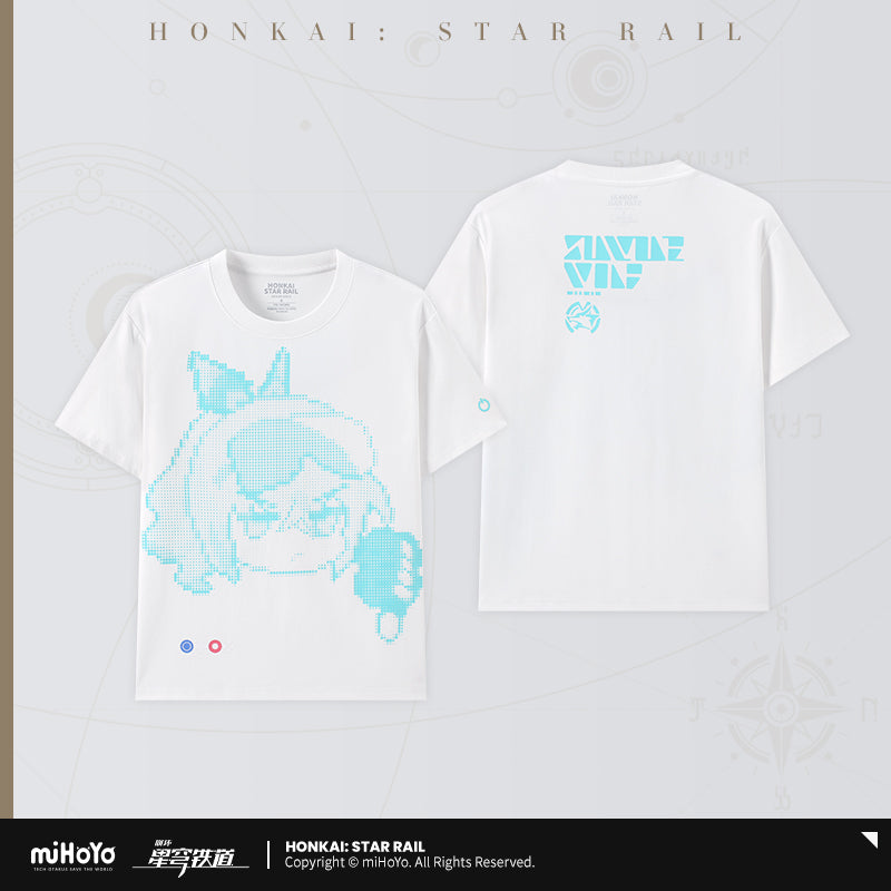 崩坏：星穹铁道 Honkai: Star Rail Silver Wolf Theme Graphic T-Shirt White