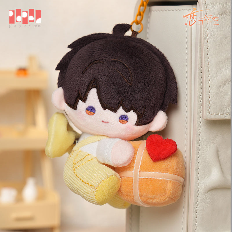 恋与深空 Love and Deepspace Caleb 2025 Birthday No Return Night Plush Keychain
