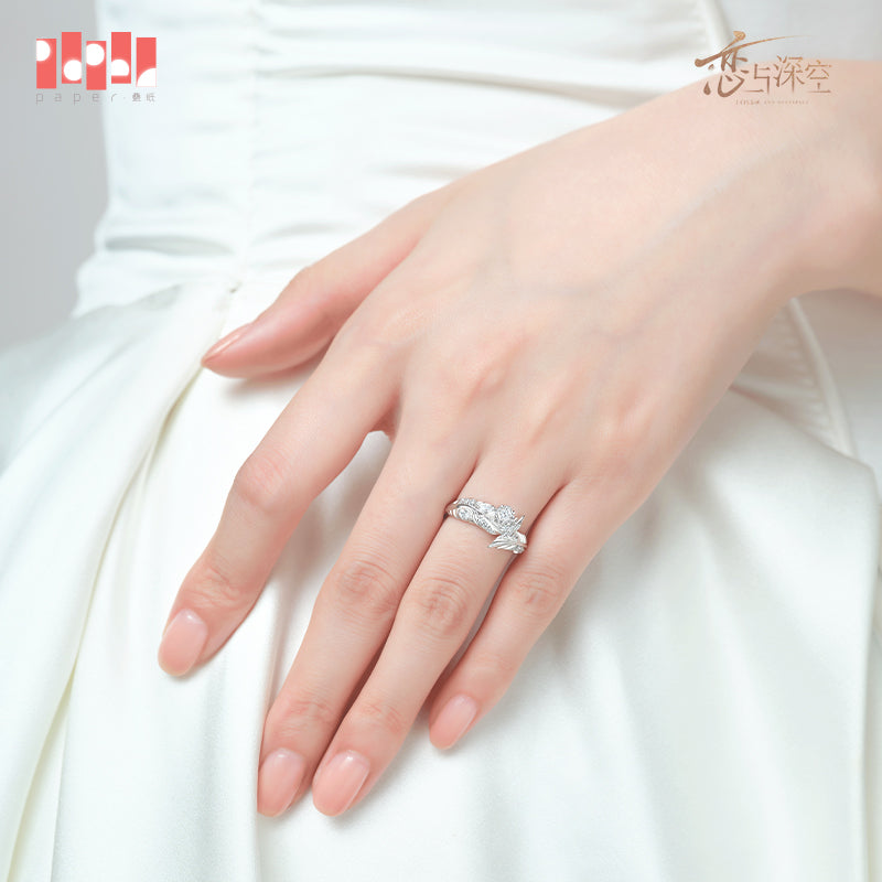 恋与深空 Love and Deepspace Of Days And Forever Series Ring Soul Feather Sylus