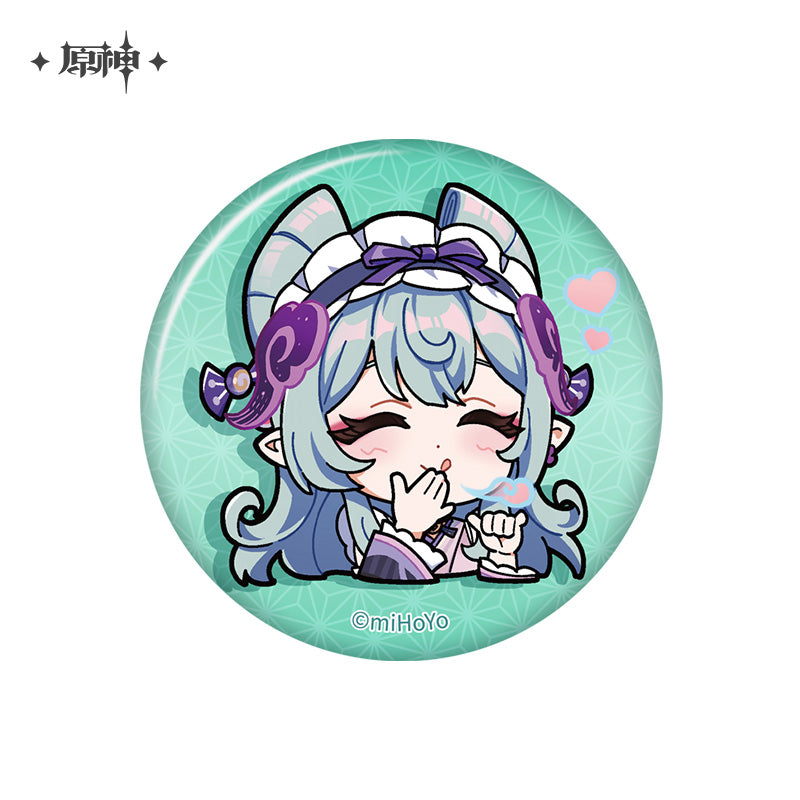 原神 Genshin Impact Chibi Stickers Pearl Tin Badge Yumemizuki Mizuki