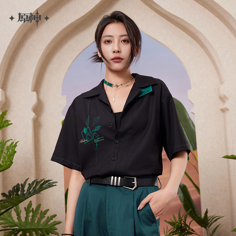 原神 Genshin Impact Sumeru F4 Theme Alhaitham Short Sleeve Shirt