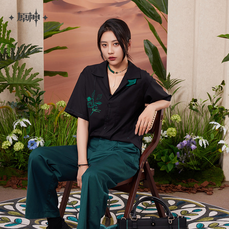 原神 Genshin Impact Sumeru F4 Theme Alhaitham Short Sleeve Shirt