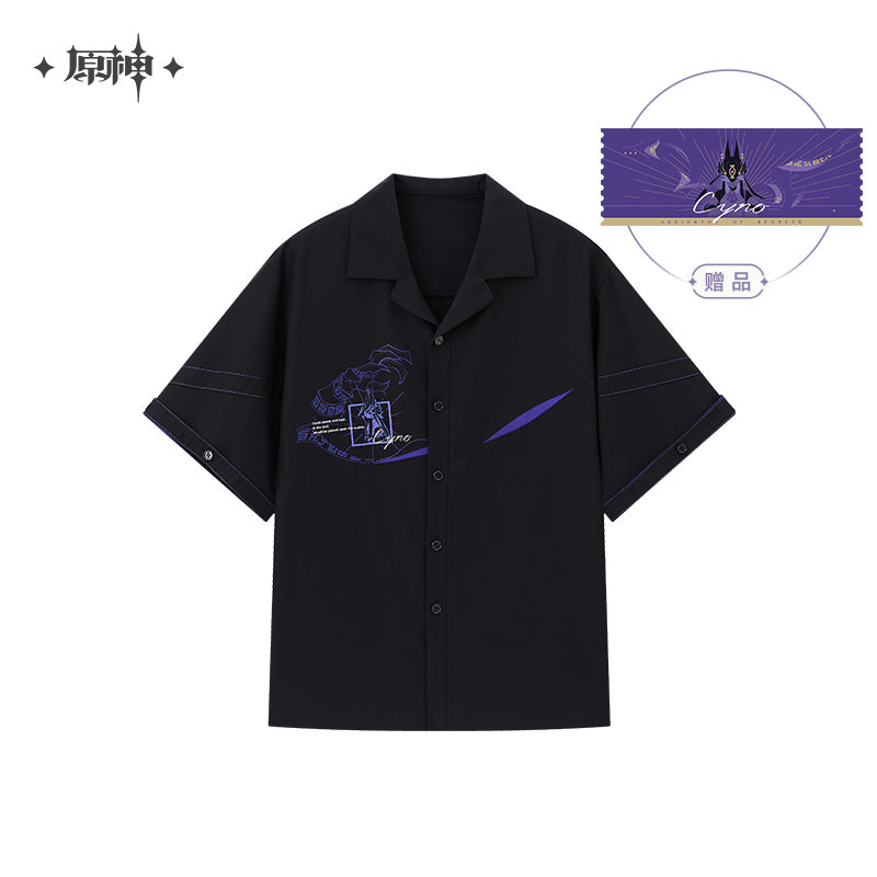 原神 Genshin Impact Sumeru F4 Theme Cyno Short Sleeve Shirt