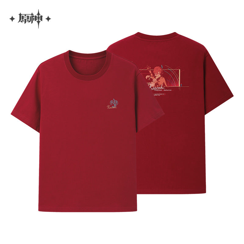 原神 Genshin Impact Sumeru F4 Theme Kaveh T-Shirt Red