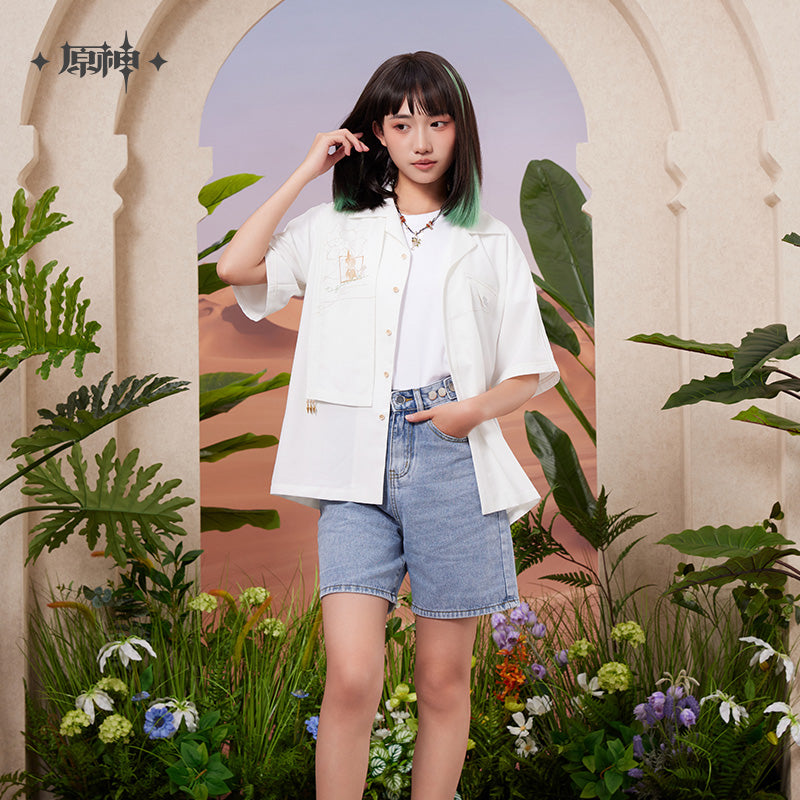 原神 Genshin Impact Sumeru F4 Theme Tighnari Short Sleeve Shirt