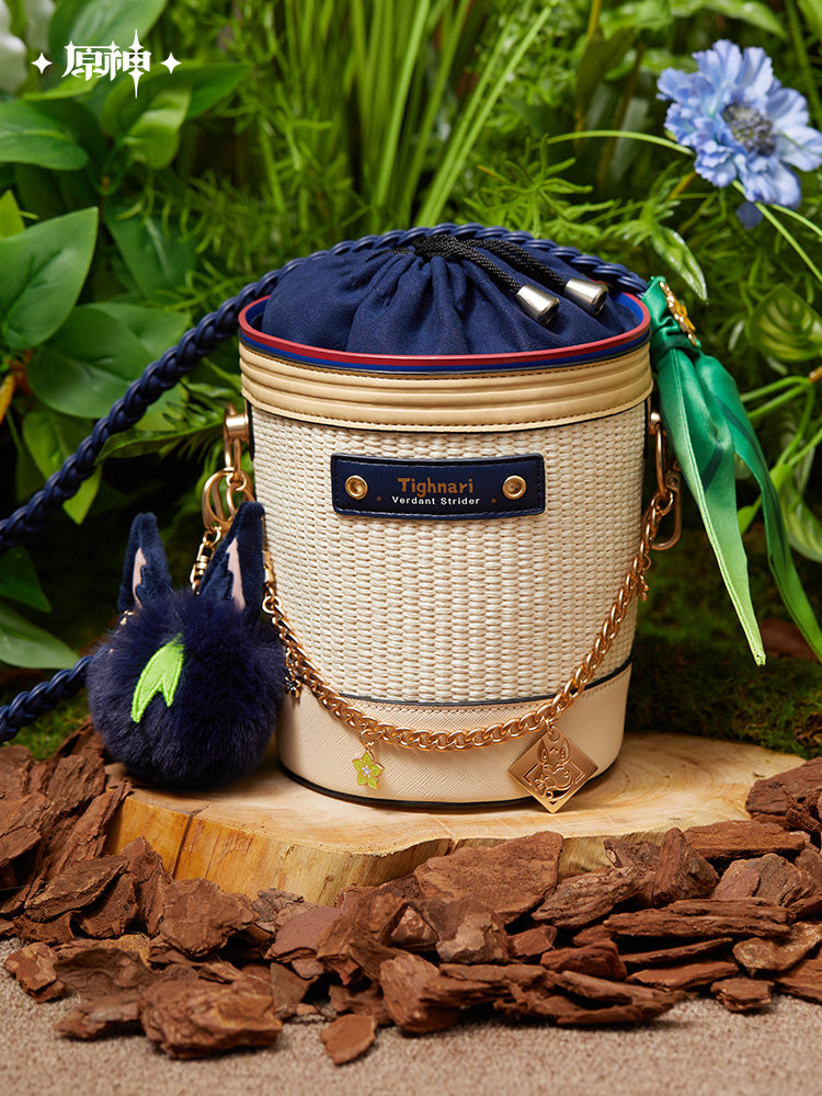 原神 Genshin Impact Sumeru F4 Theme Tighnari Raffia Bucket Bag