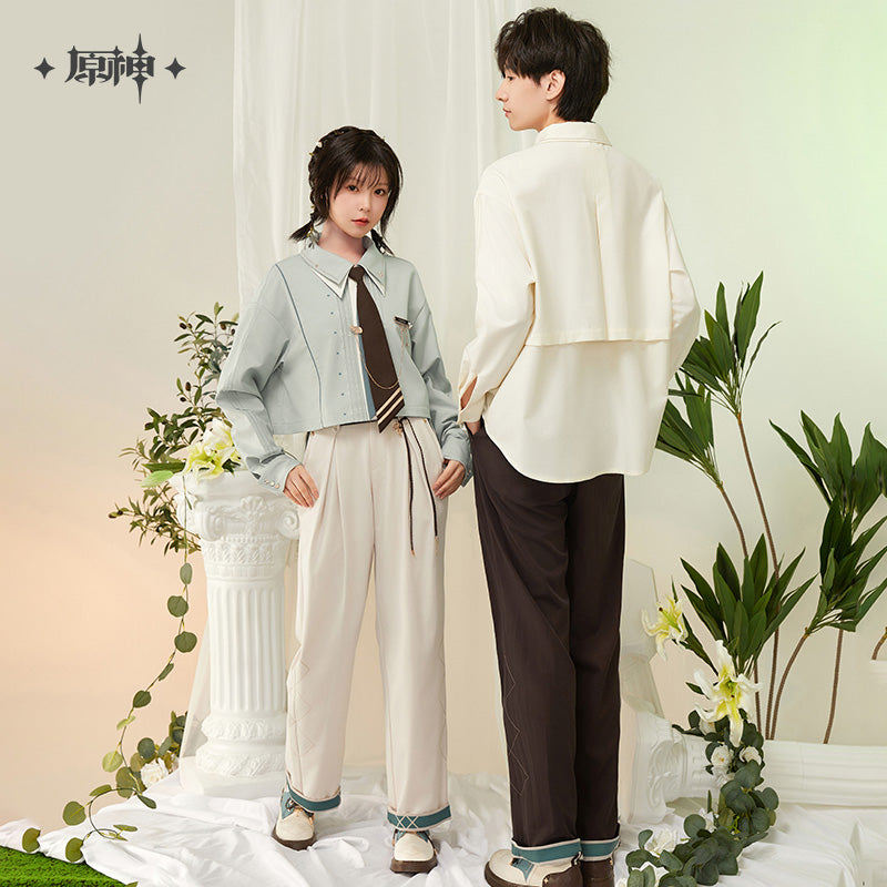 原神 Genshin Impact Venti Theme Long Pants Dark Brown