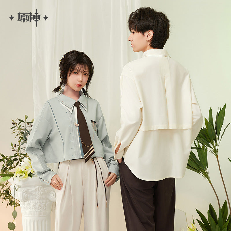 原神 Genshin Impact Venti Theme Long Sleeve Shirt Green