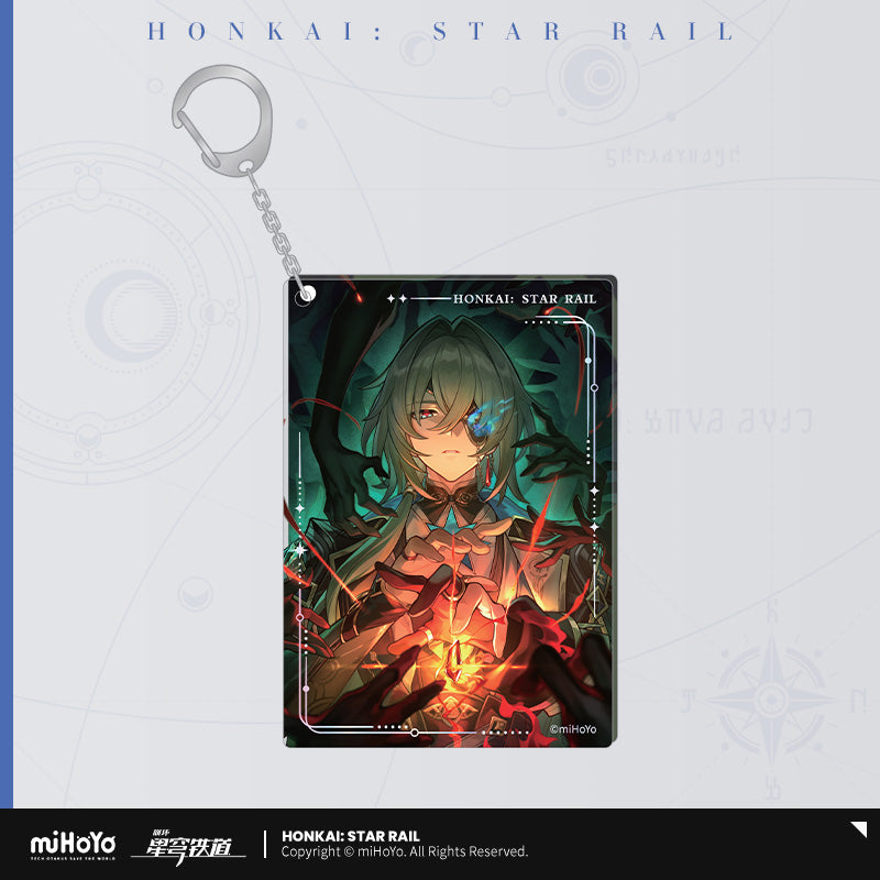 崩坏：星穹铁道 Honkai: Star Rail Light Cone Series Acrylic Keychain Life Should Be Cast to Flames