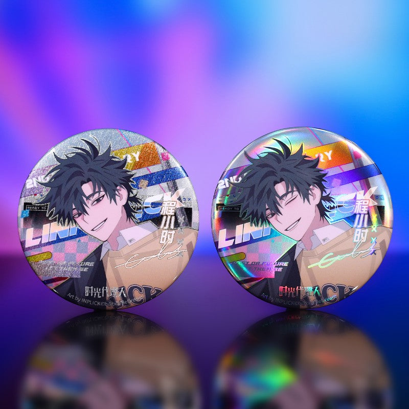 时光代理人 Link Click 2nd Anniversary Badge Set Cheng Xiaoshi / Charles