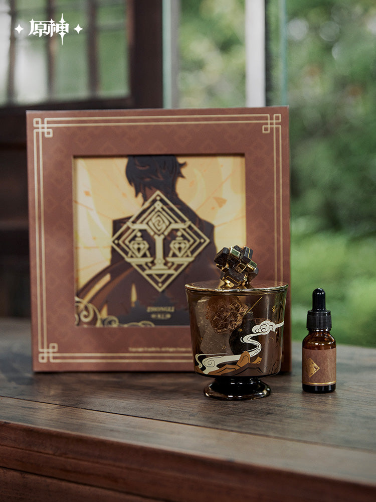 原神 Genshin Impact Zhongli Theme Crystal Stone Diffuser Gift Set