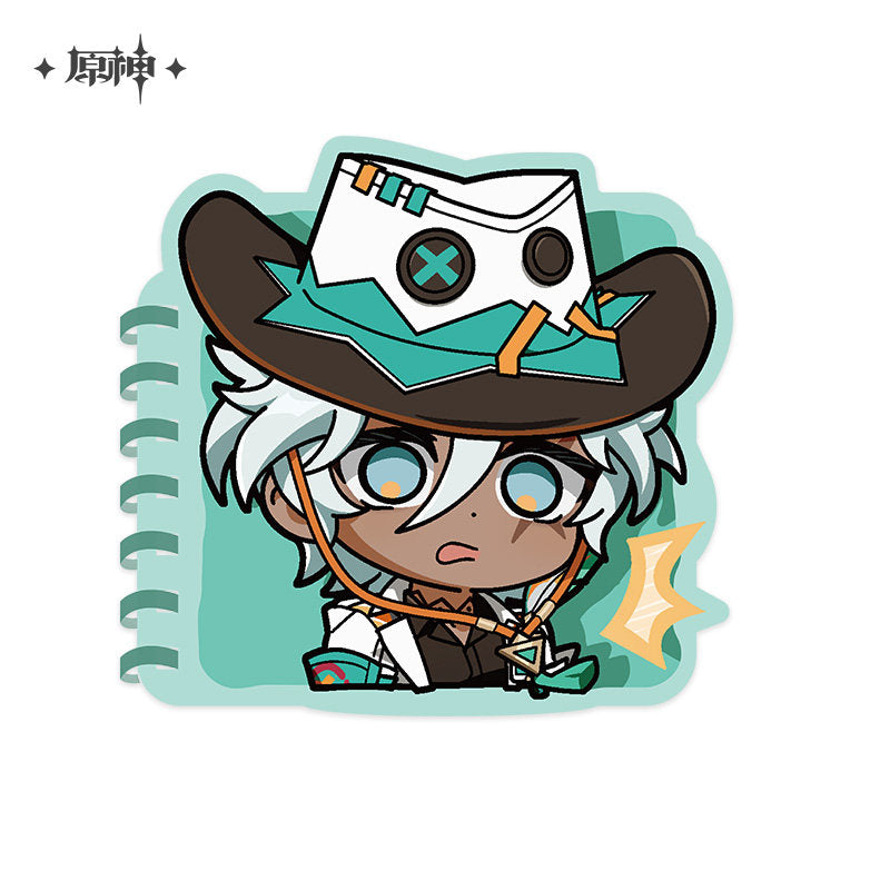 原神 Genshin Impact Chibi Stickers Lined Notebook Ifa