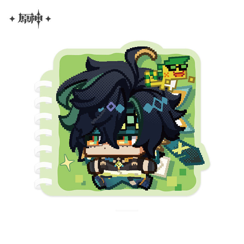 原神 Genshin Impact Chibi Stickers Lined Notebook Kinich