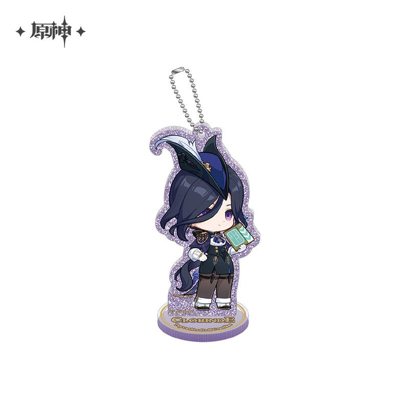 原神 Genshin Impact Teyvat Studio Chibi Keychain Clorinde