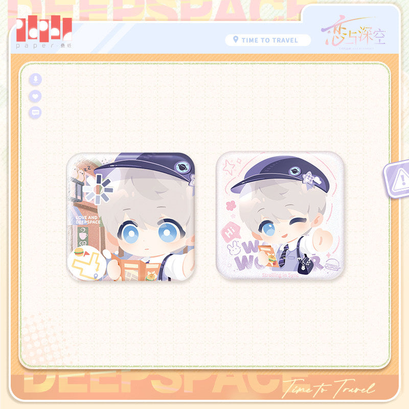 恋与深空 Love and Deepspace Time to Travel Mini Badge Set