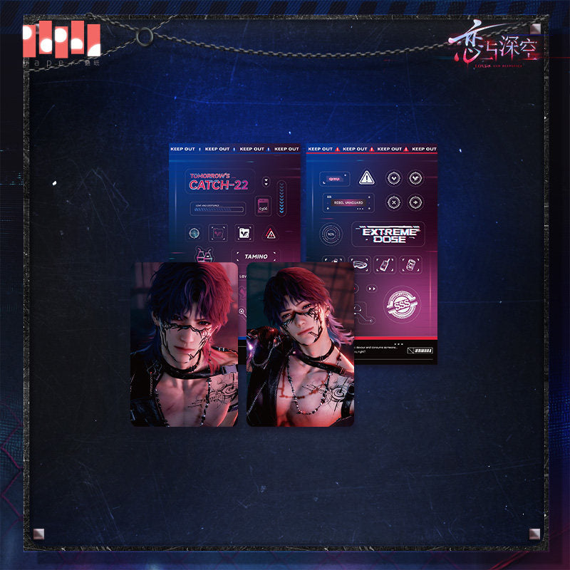 恋与深空 Love and Deepspace Tomorrow's Catch-22 UV Card & Sticker Set