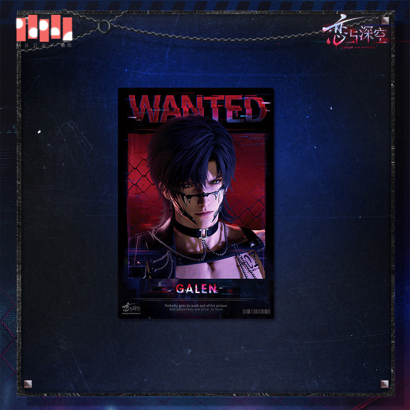 恋与深空 Love and Deepspace Tomorrow's Catch-22 WANTED Poster