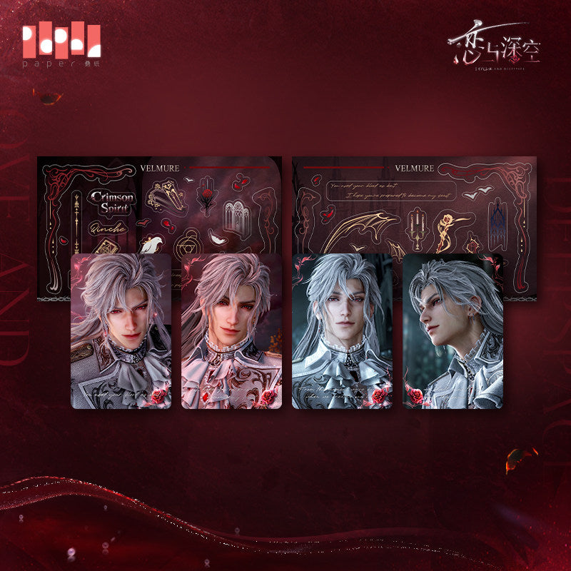 恋与深空 Love and Deepspace Sylus Silverwing Fiend Lenticular Card Set