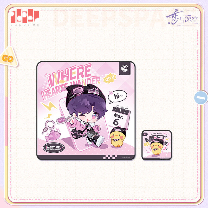 恋与深空 Love and Deepspace Where Hearts Wander Self-Adhesive Cloth Storage