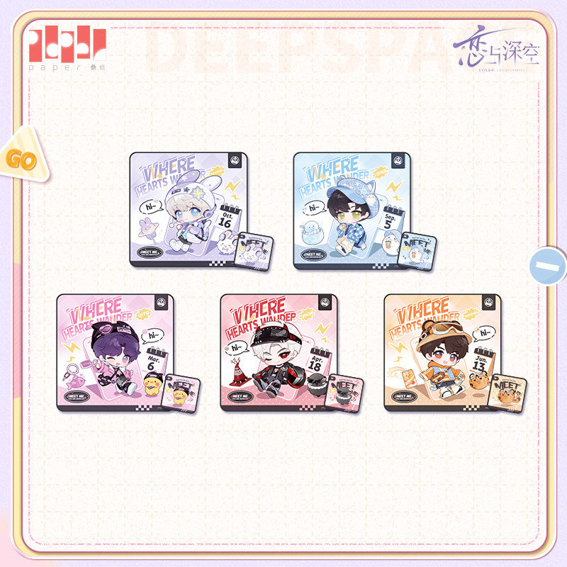 恋与深空 Love and Deepspace Where Hearts Wander Self-Adhesive Cloth Storage