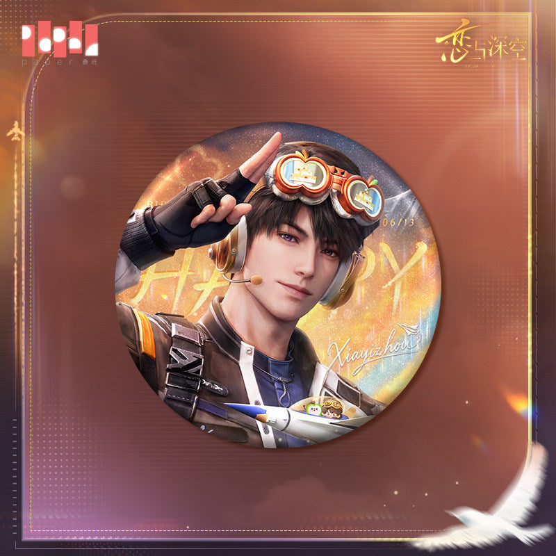 恋与深空 Love and Deepspace Caleb 2026 Birthday Your Skyblue Treasure Badge