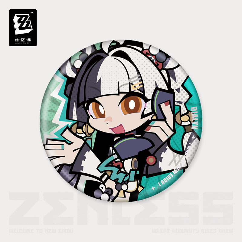 绝区零 Zenless Zone Zero New Ridu Chibi Badge Krampus Compliance Authority Dialyn