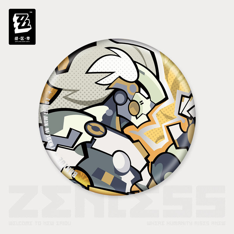 绝区零 Zenless Zone Zero New Ridu Chibi Badge Krampus Compliance Authority Banyue