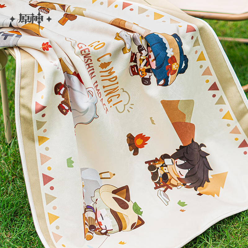 原神 Genshin Impact Go Camping! Series Blanket