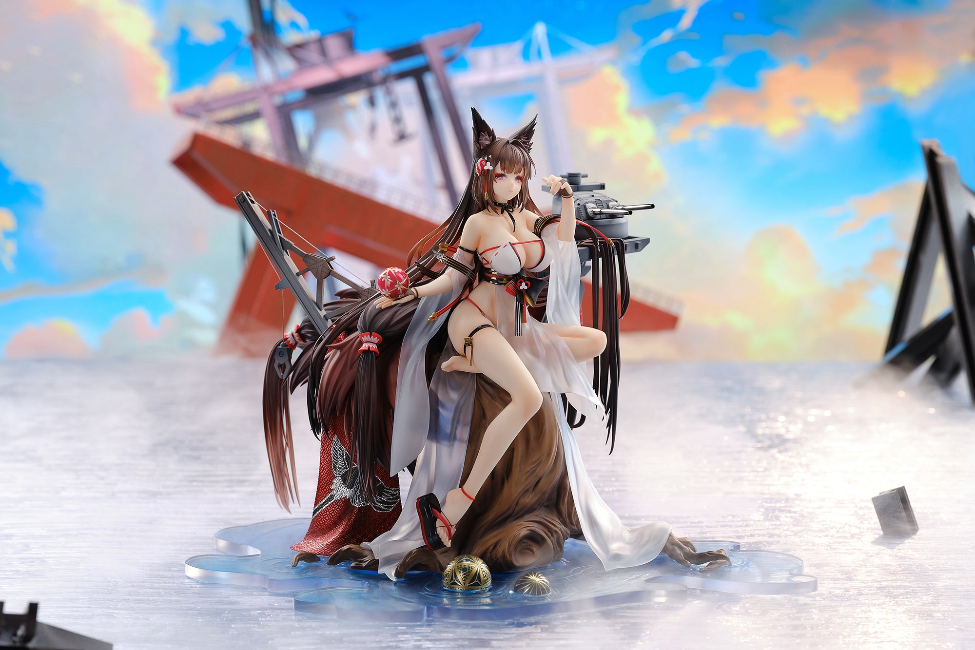 碧蓝航线 Azur Lane 1/7 Figure Amagi「Wending Waters, Serene Lotus」Ver. With Acrylic Display Box Set