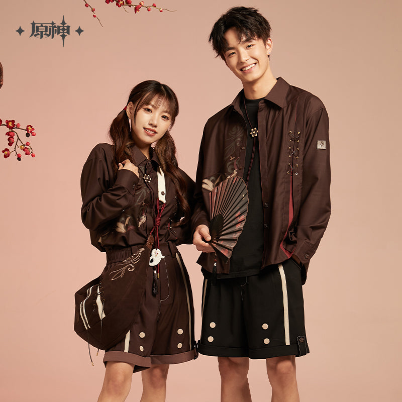 原神 Genshin Impact Hutao Theme Shorts Dark Brown