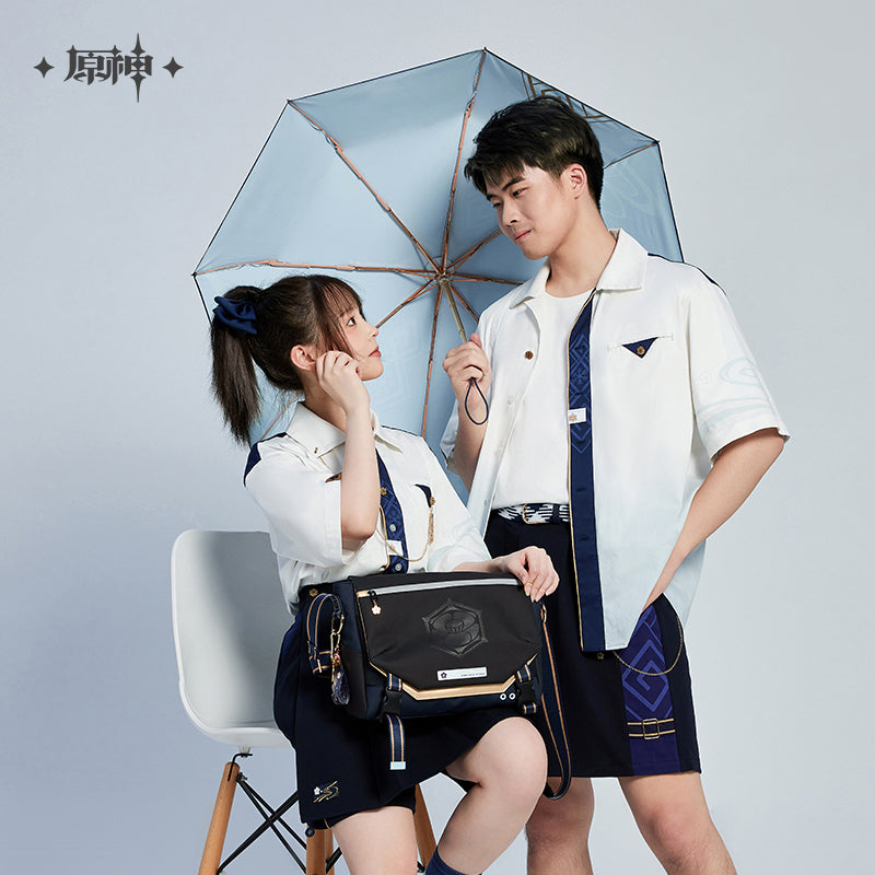 原神 Genshin Impact Kamisato Ayaka Theme Short Sleeve Shirt