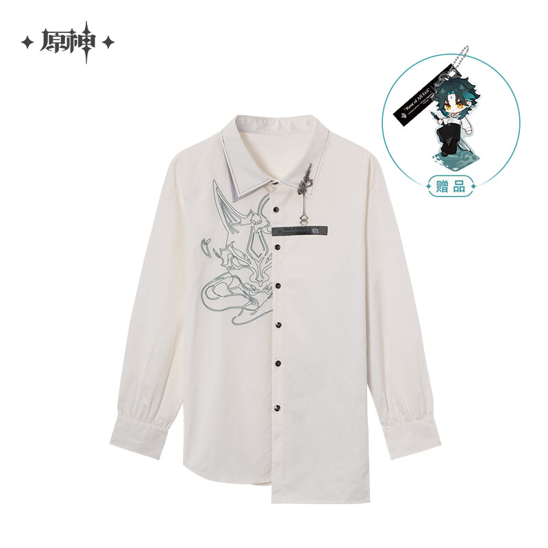 原神 Genshin Impact 「Bane of All Evil」Xiao Series White Shirt
