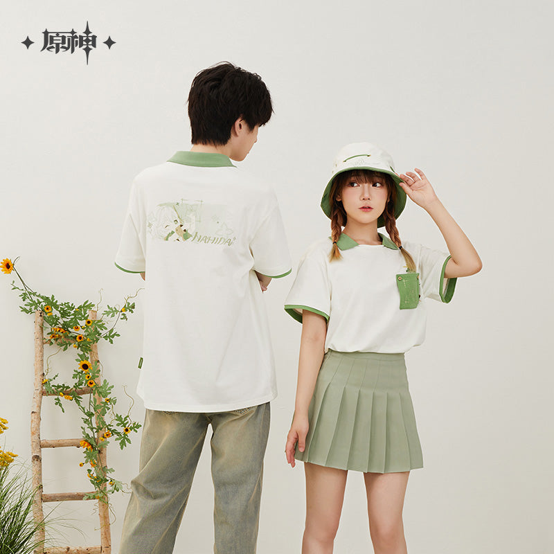 原神 Genshin Impact Nahida Theme T-Shirt with Collar