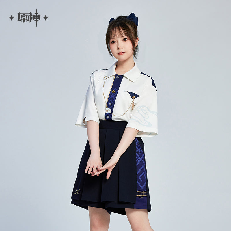原神 Genshin Impact Kamisato Ayaka Theme Short Sleeve Shirt