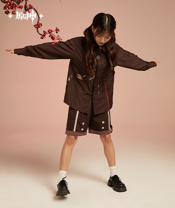 原神 Genshin Impact Hutao Theme Shorts Dark Brown