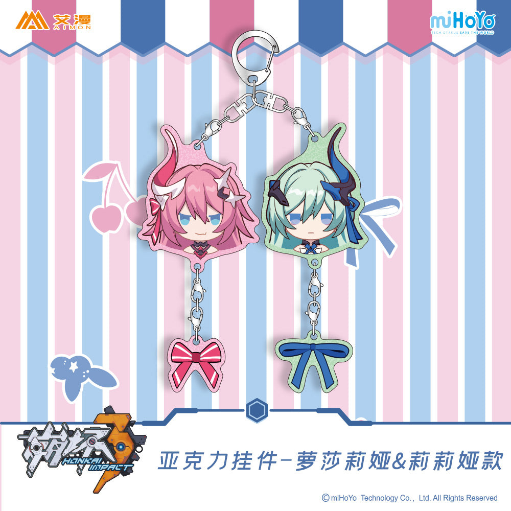 崩坏3 Honkai Impact 3rd Acylic Keychain - Rozaliya & Liliya