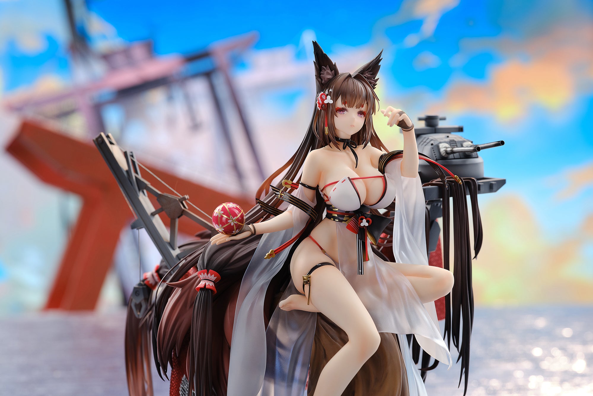 碧蓝航线 Azur Lane 1/7 Figure Amagi「Wending Waters, Serene Lotus」Ver. With Acrylic Display Box Set