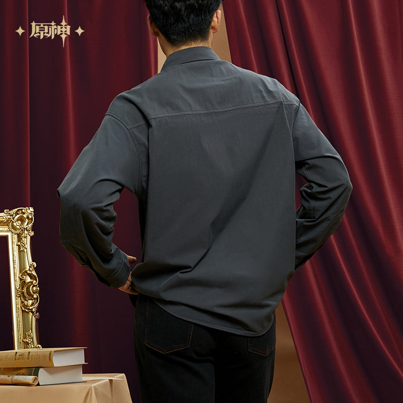 原神 Genshin Impact 「Diluc Ragnvindr」Shirt Dark Grey