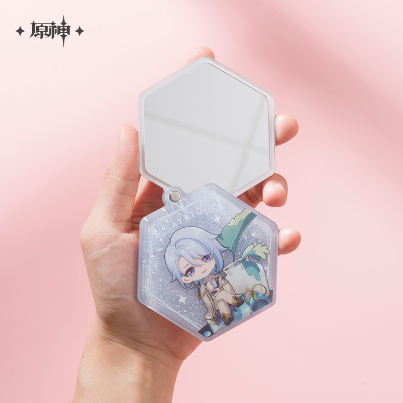 原神 Genshin Impact Sweet Summer Series Liquid Glitter Hand Mirror Sangonomiya Kokomi