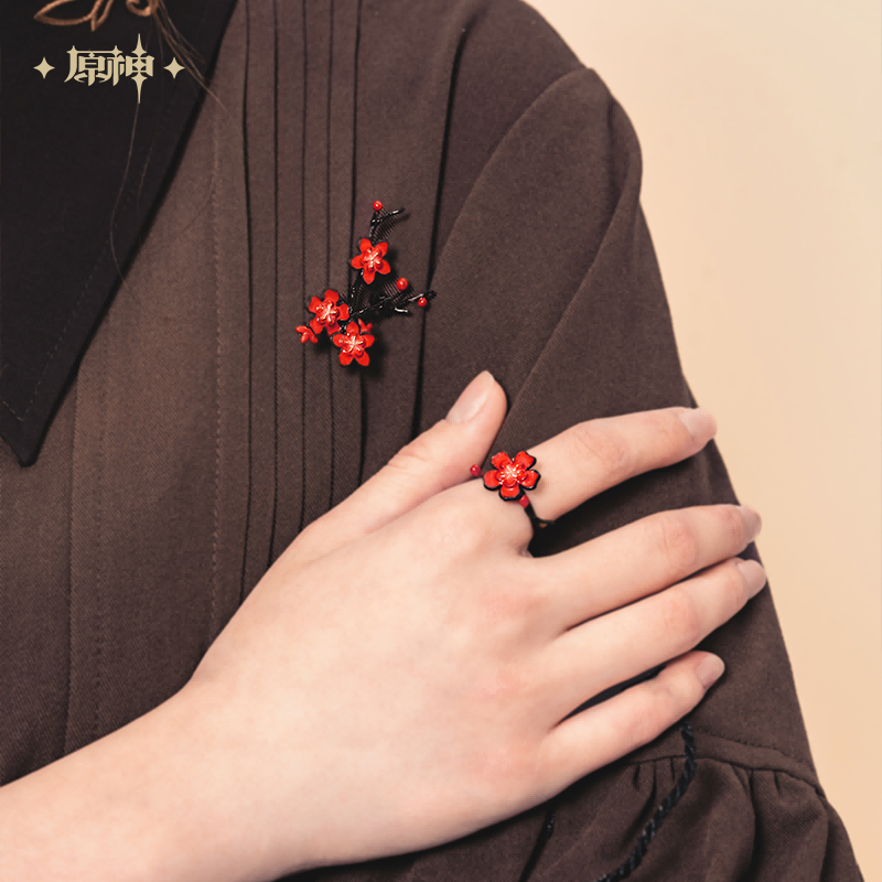 原神 Genshin Impact Hutao Theme Brooch