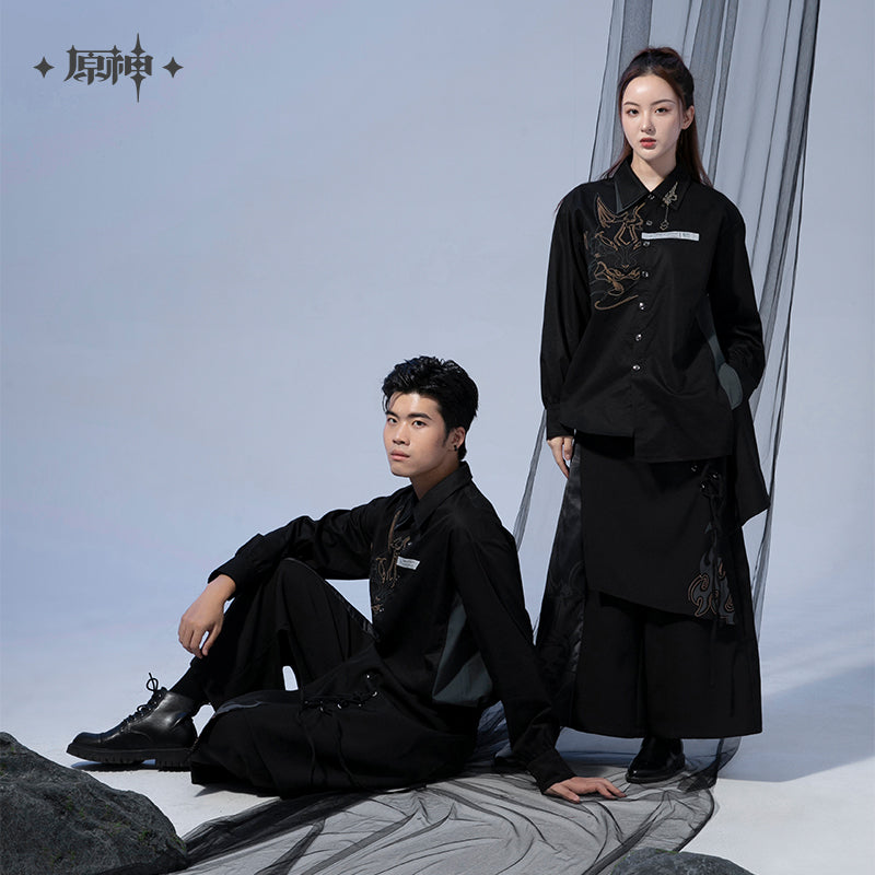 原神 Genshin Impact 「Bane of All Evil」Xiao Series Black Shirt