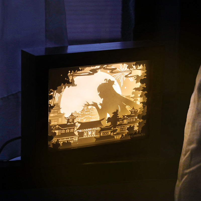 原神 Genshin Impact Paper Cut Light Box Jade Chamber Eclipse
