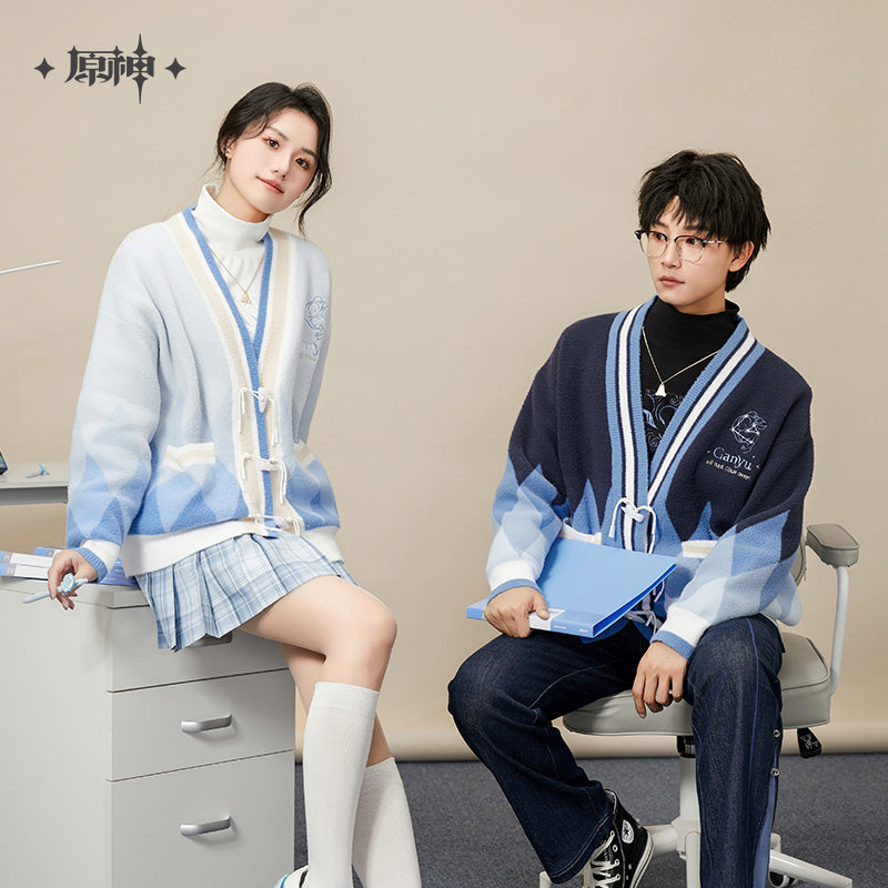 原神 Genshin Impact Ganyu Theme Cardigan Dark Blue