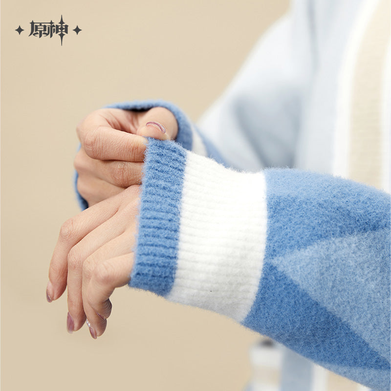 原神 Genshin Impact Ganyu Theme Cardigan Light Blue
