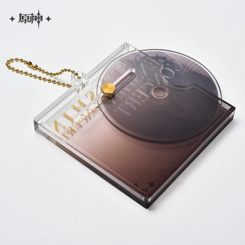 原神Genshin Impact Concert 2023 CD Shaped Keychain Zhongli