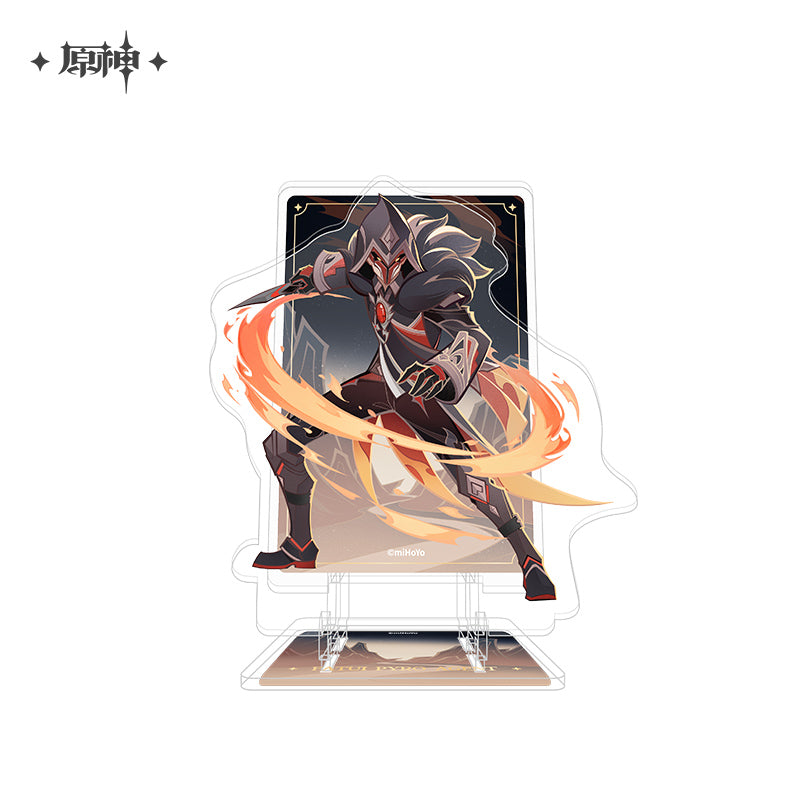 原神 Genshin Impact Genius Invokation TCG Acrylic Phone Stand Fatui Pyro